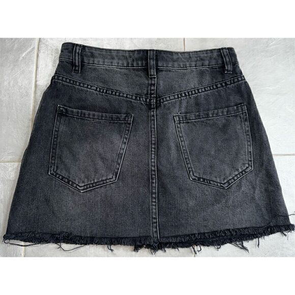 We The Free Black Denim Skirt Size 26 - Picture 4 of 6